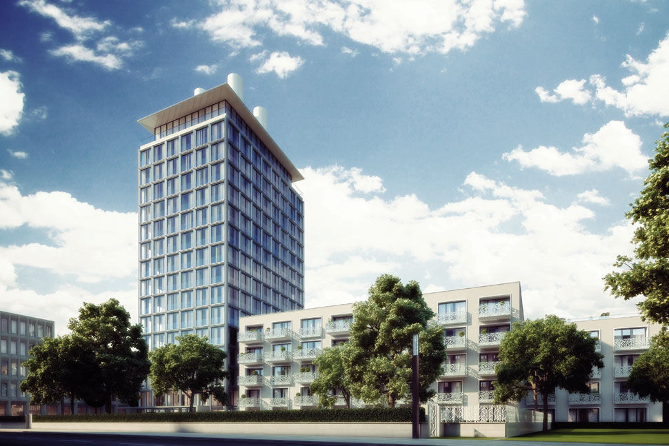 "Seven" Hochhaus in München. Foto: Seven Webseite