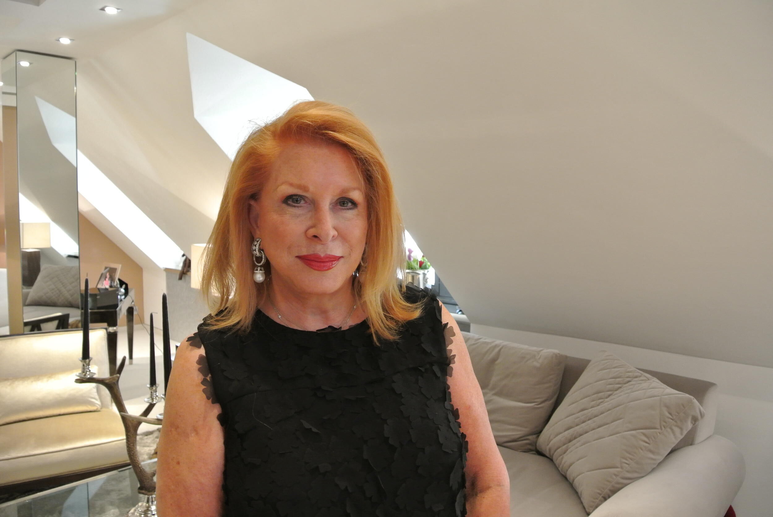 First Lady von Deutschlands exklusivstem Auktionshaus: Barbara Hampel in ihrem Münchner Domizil.