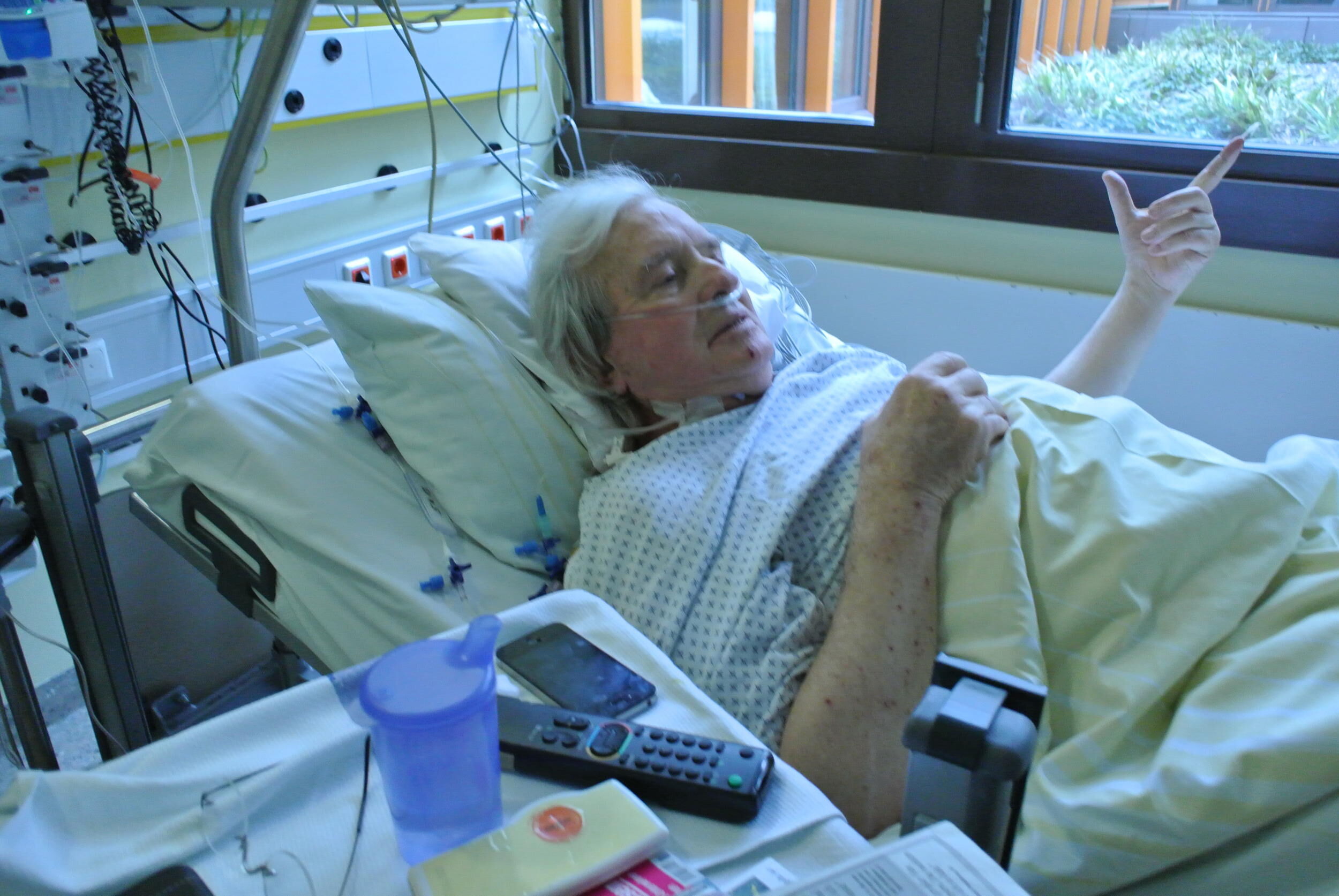 Die letzte Zeit immer wieder in der Bogenhausener Klinik, wo ihm jeder Wunsch erfüllt wurde: Gerd Käfer, der seinem Krebsleiden erlag.