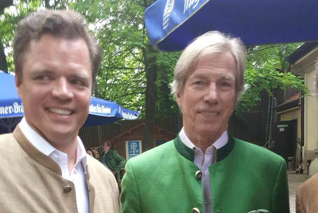 Gastgeber und 50er Max Heiden (l.) und Prinz Leopold von Bayern.