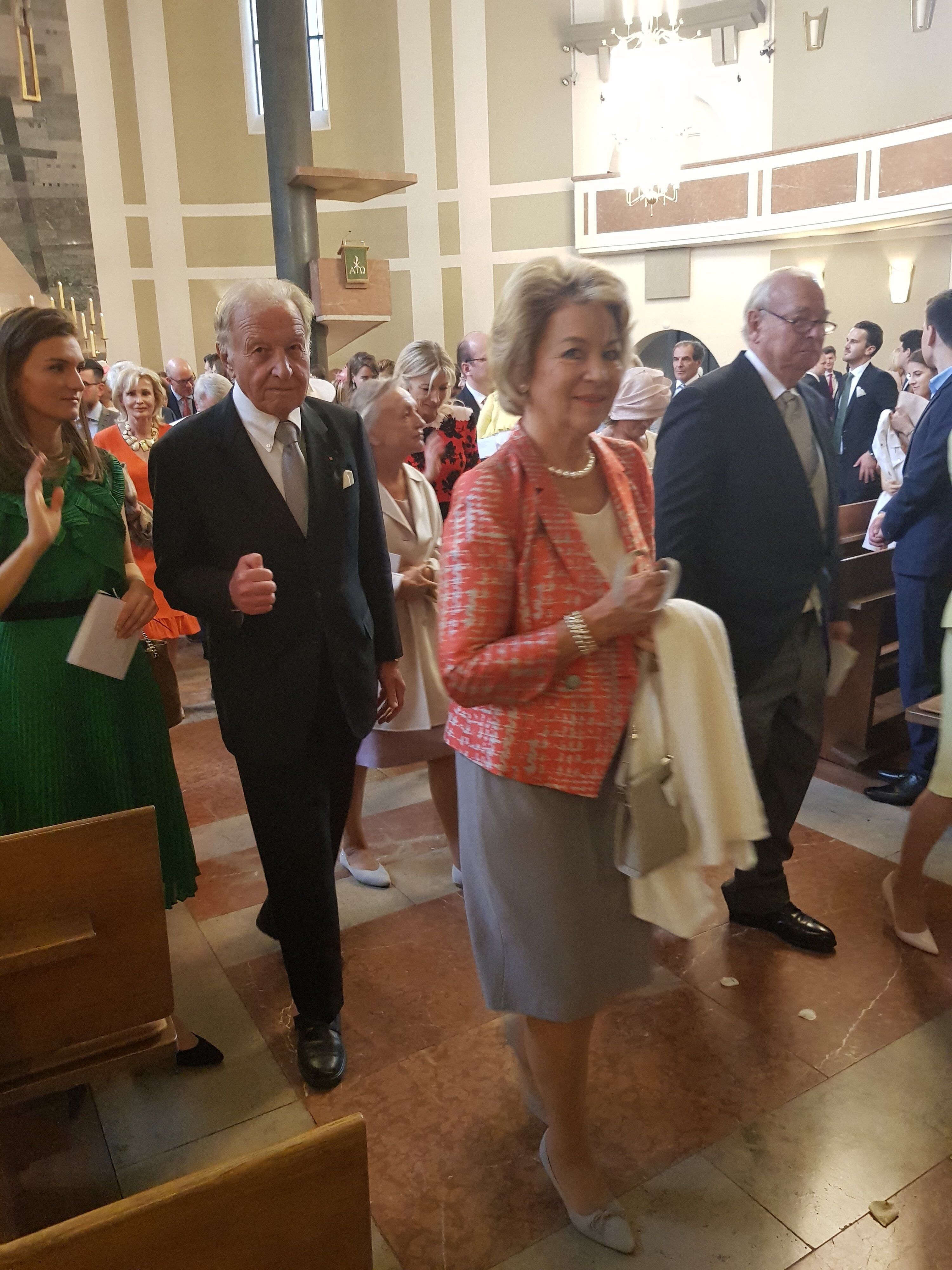 Hochzeitsgäste: Augustiner- und Immobilen-Tyoon Hans Inselkammer mit Frau Astird.