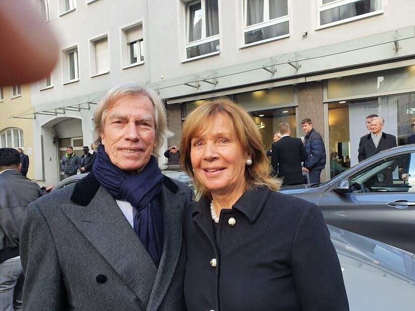 Trauergäste: Prinz Leopold und Prinzessin Ursula von Bayern.